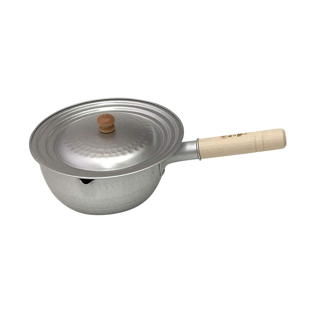 Taniguchi Metal Yukihira Gas Stove Made in Ideal for Simmered Dishes and Miso Made by a Japanese Artisan Pot, Only, 18cm, 1.8L, Japan, Lightweight,
