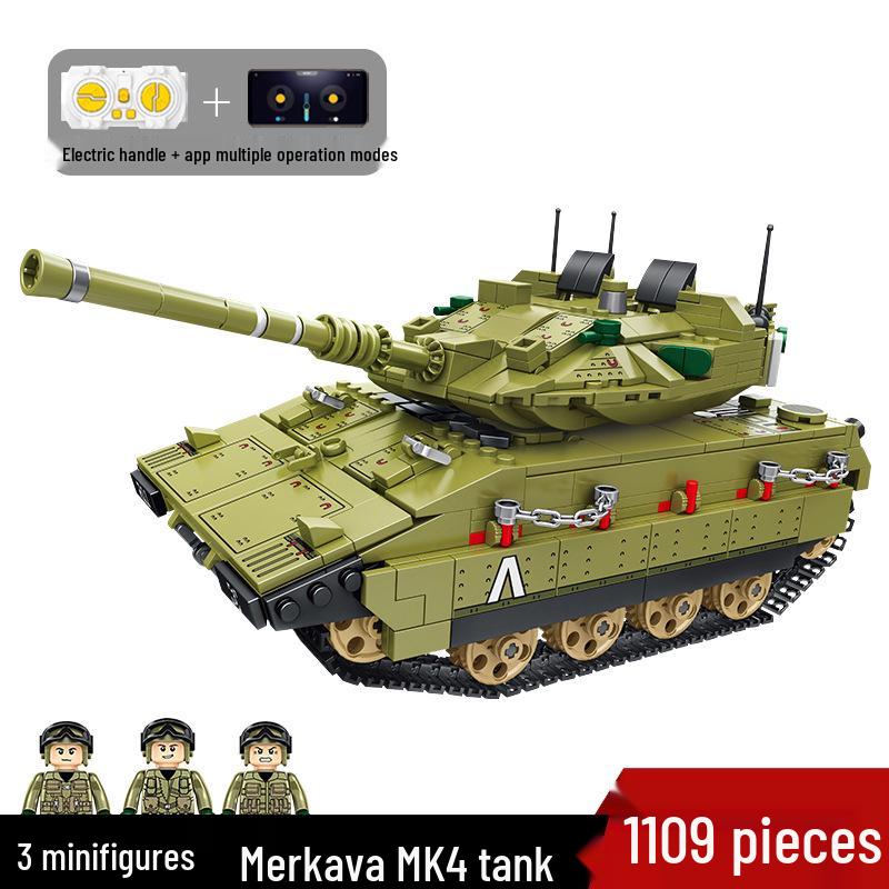 Panlos Remote Control Military Tank Building Kit for Kids Box
