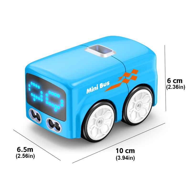 Rc Intelligent Sensing Car Led Remote Control Mini Bus Gesture Obstacle Avoidance Follow Patrol Line Driving Desktop Kids Toys