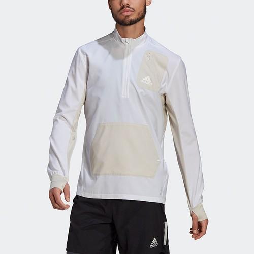 adidas Casual Sports Running Retro Stand Collar Colorblock Jacket Men’s White