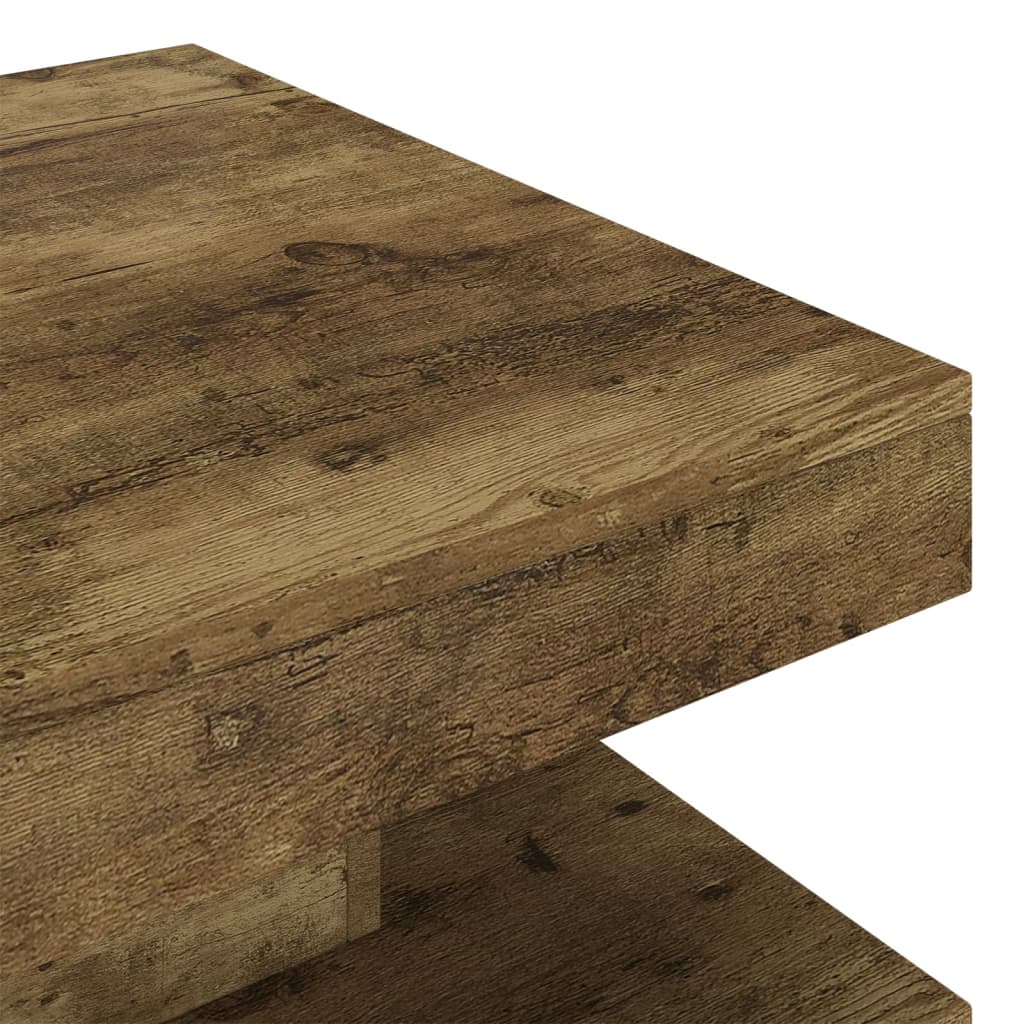 Coffee Table Dark Brown 60x60x35 Cm MDF