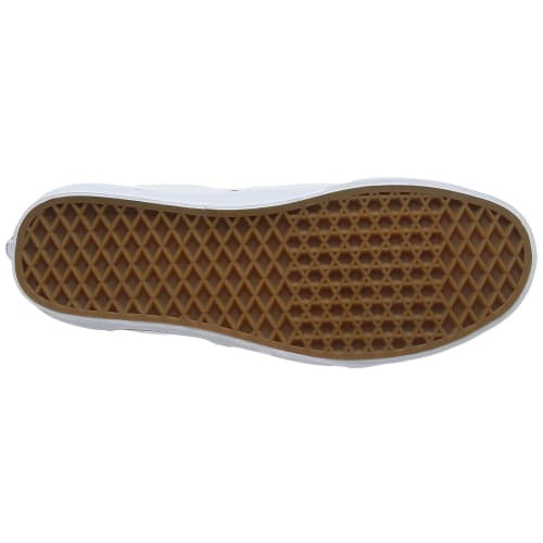 Vans Uni-Era Canvas Skate Shoes (Micro Herringbone Black/Two, White, Size 11.5 Women/Size 10 Men)