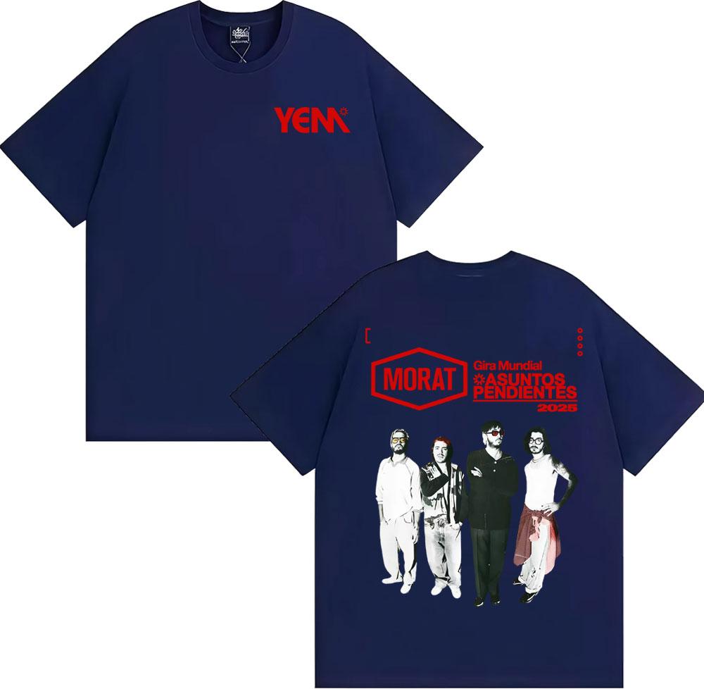 Band Morat Asuntos Pendientes Album 2025 Tour Tshirts Mens Women Harajuku Hip Hop Rock T Shirt Cotton Casual Oversized Tshirt