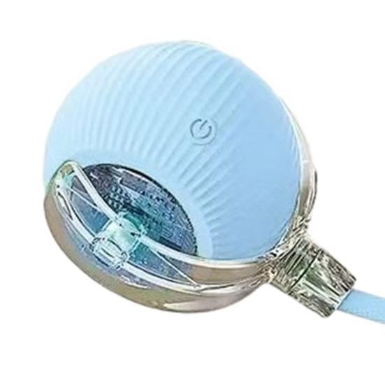 Interactive Cat Ball 3 Modes Automatic Rolling Ball with Rope Fast Charging Cat Safe Self-Entertainment Toy for Cats And Small Dogs