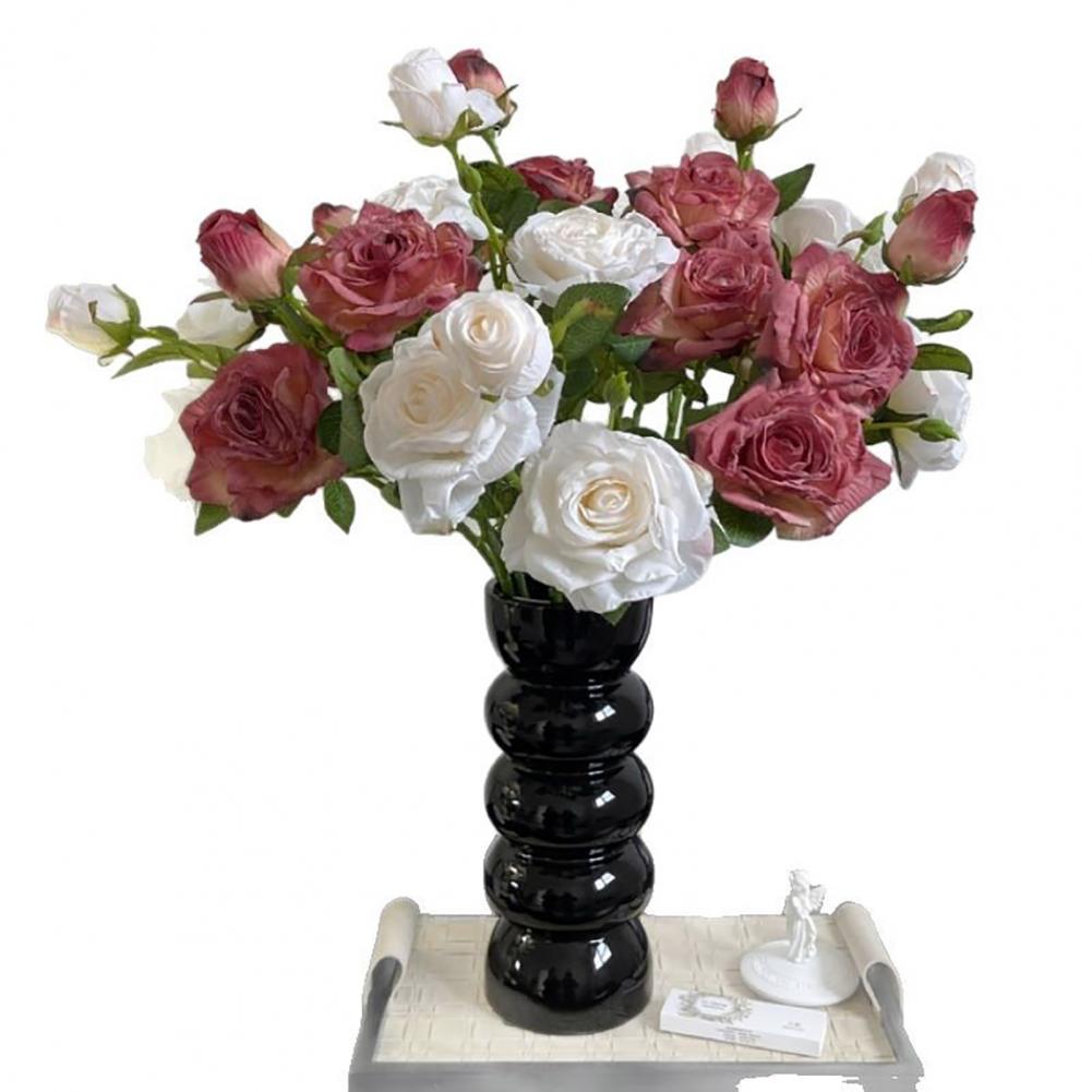 Beautiful Fake Flower Centerpiece Realistic Fake Flowers Vibrant Simulated Rose Flowers for Home Decor Realistic Appearance Easy