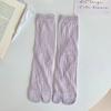 Japanese Style Mid Tube 2 Finger Socks For Women Thin Breathable Casual Cotton Socks Split Toe Socks 2 Toe Socks with Fingers