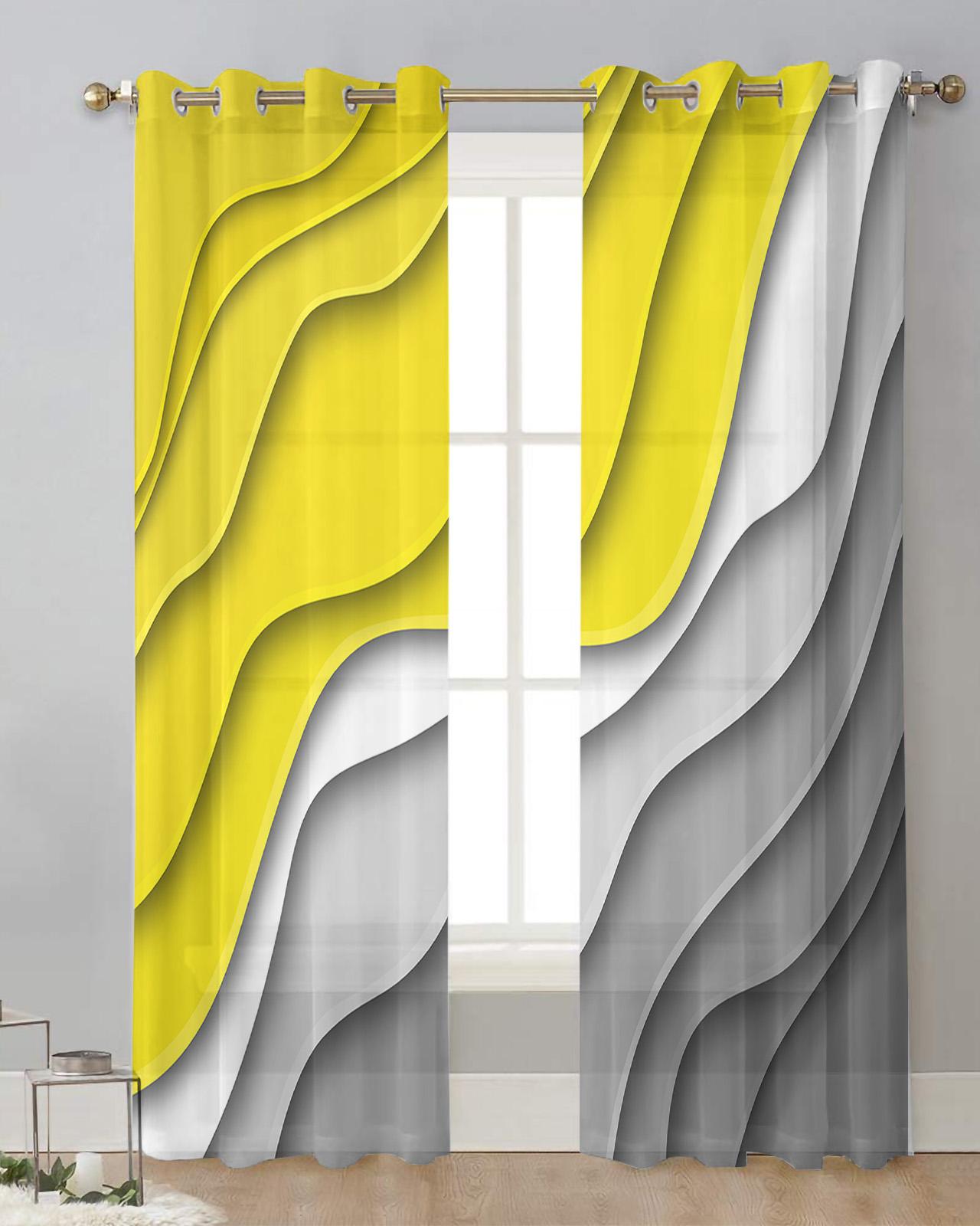 

Оранжево-серый градиент абстрактные роскошные тюлевые шторы для гостиной прозрачные шторы кухонные шторы современные шторы для спальни вуаль W135 x H230cmx2