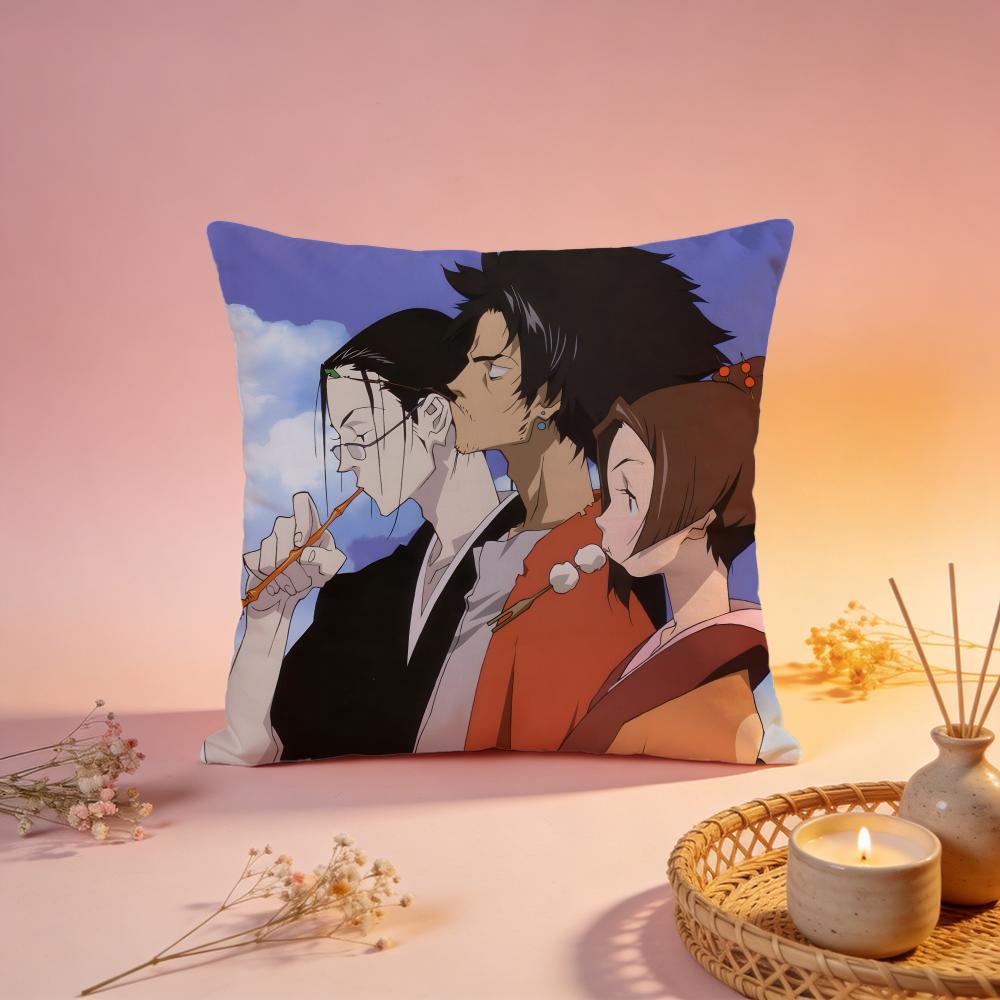 Trendy SSamurai Champlooing Cushion Cover Comfortable Durable Pillow Cover MultiScene for Home Office Car Sofa