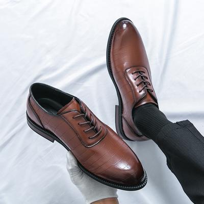 Scarpe Eleganti da Uomo di Alta Qualità Stile Britannico Brogue Formale Scarpe in Pelle Maschile Classiche Sociali da Affari Scarpe in Pelle per Uomo