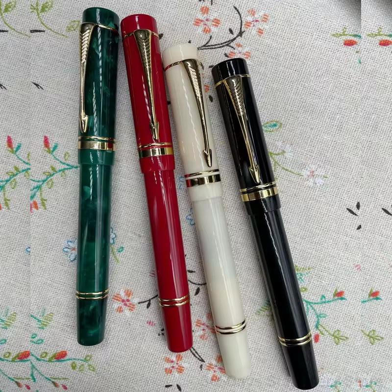 Lemon M2 Piston Ink Acrylic Calligraphy Practice Fountain Pen Blade Long Knife Business Pen Nib Hand-Polished Writing Stationery