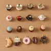 5pcs Cute Cofffee Cup Charms Cake Chocolate Doughnut Pendants for Making Earrings Necklace DIY Jewelry Accessories Supplies