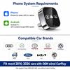 4 In 1 Smart Car Dongle Wireless CarPlay & Android Auto Adapter Wired To Wireless Converter AirPlay Miracast Screen Mirroring