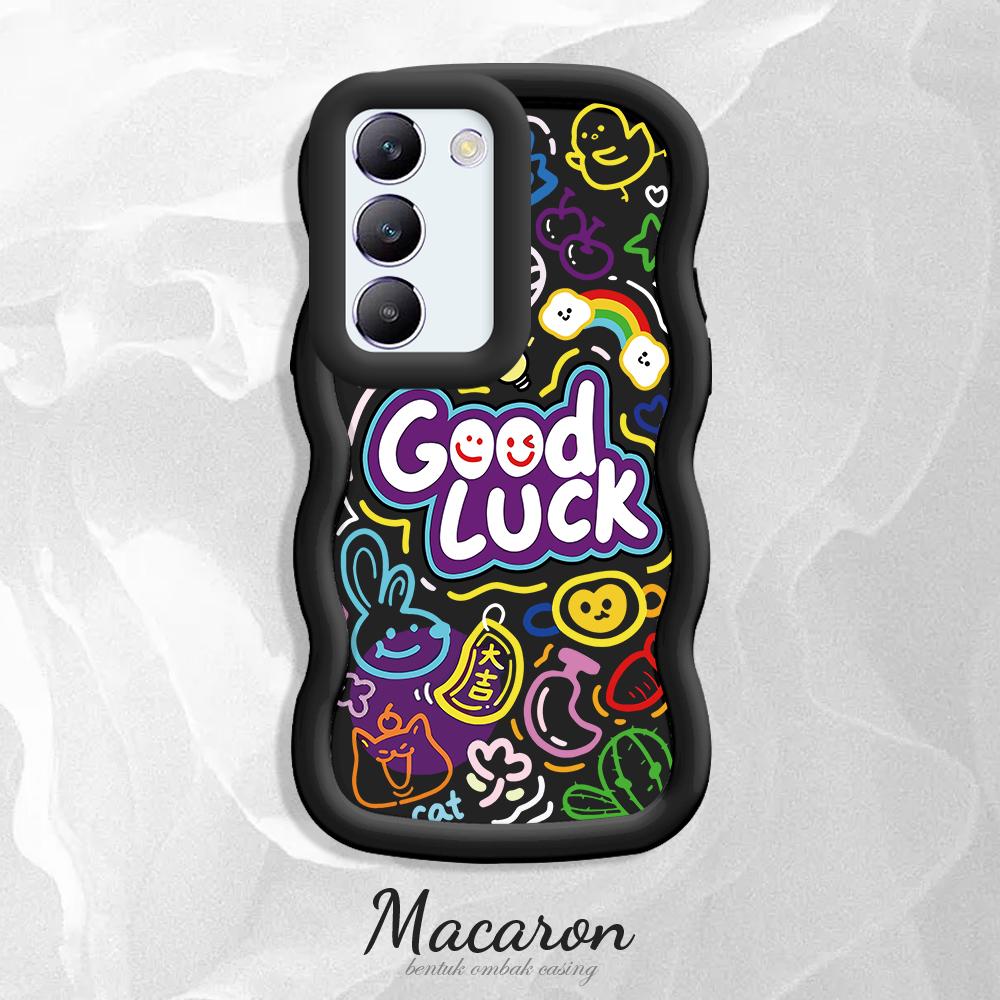 Malovaný vzor Big Wave Edge Měkký silikonový materiál Macaron Pouzdro na telefon Ochranné gumové pouzdro odolné proti nárazům pro OnePlus Vivo Motorola Moto