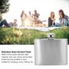 Portable Stainless Steel Wine Whiskey Flask Elegant Alcohol Bottle Cotainer with Funnel 4oz