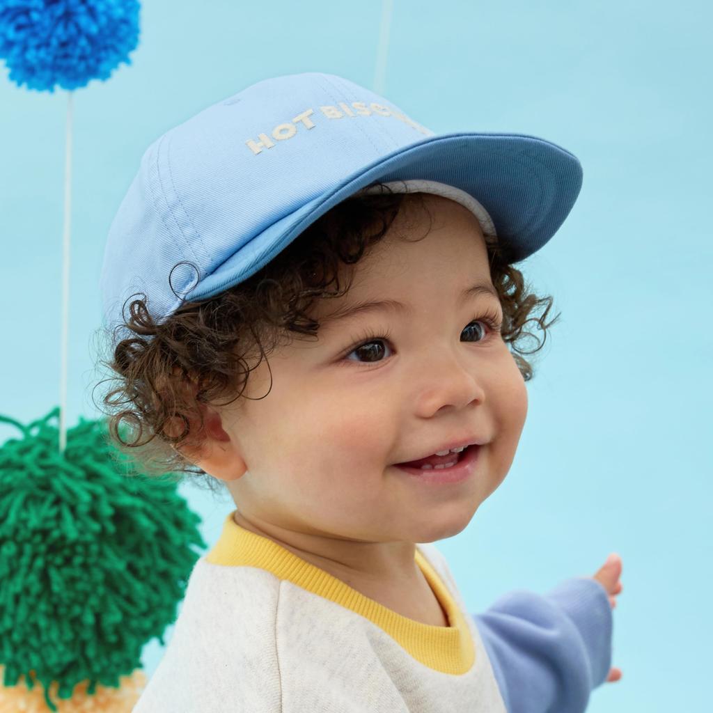 MIKIHOUSE HOT BISCUITS Size S for Boys and Clothing Cap, Blue, (48-50cm), 73-9102-143, Girls, Baby, Kids, Children's