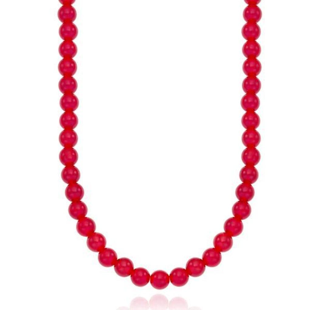 Red Bead Necklace (4mm) OTN124505R
