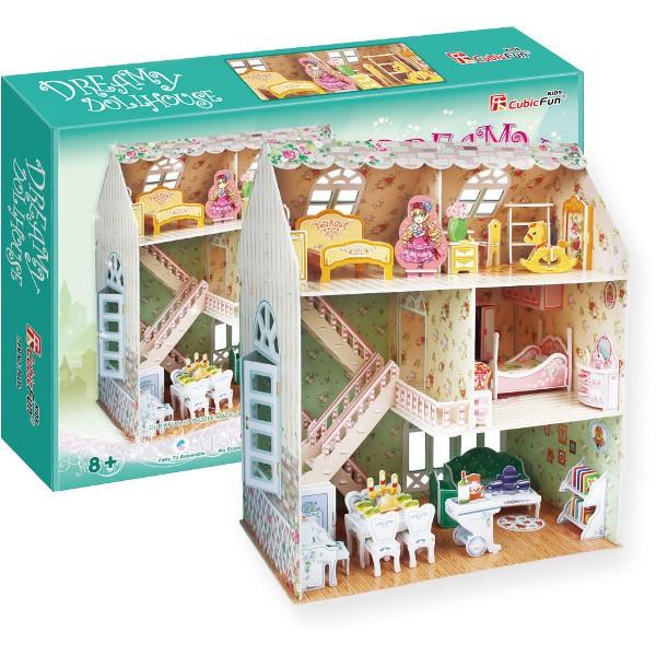 Cubic Fun Puzzle 3d Dreamy Domek Dla Lalek 160 El. - P645h