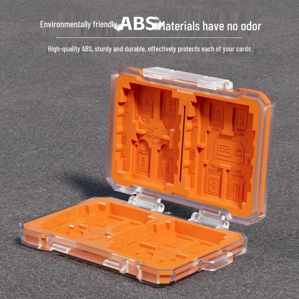 Waterproof Transparent SD Card and USB Drive Storage Box - Dustproof with Multi-functional Camera Memory Slots