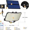9900000LM LED Solar Street Lights With Motion Sensor Security Flood Lamp Waterproof Split Wall Lamps For Outdoor Garden Yard