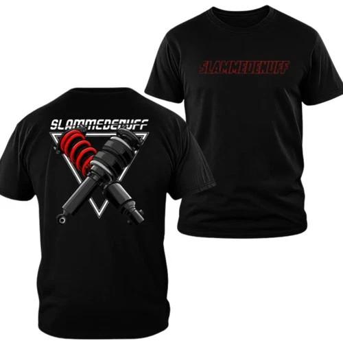 Slammedenuff T-shirt, 2 Sides Print Coilover Suspension Graphic Tee