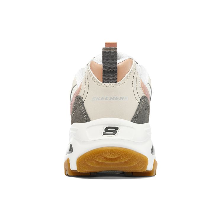 Skechers DLites 1.0 Tè al Latte Orso Tessuto Pelle Sintetica Comodo Versatile Ammortizzante Resistente all'Usura Mid Top Scarpe da Papà 11947-NTPH