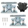 Heavy Zinc Alloy RV Door Holder 2 Pieces for Trailers Boats Garage Doors with Double Ball Design and Pre Drilled Holes
