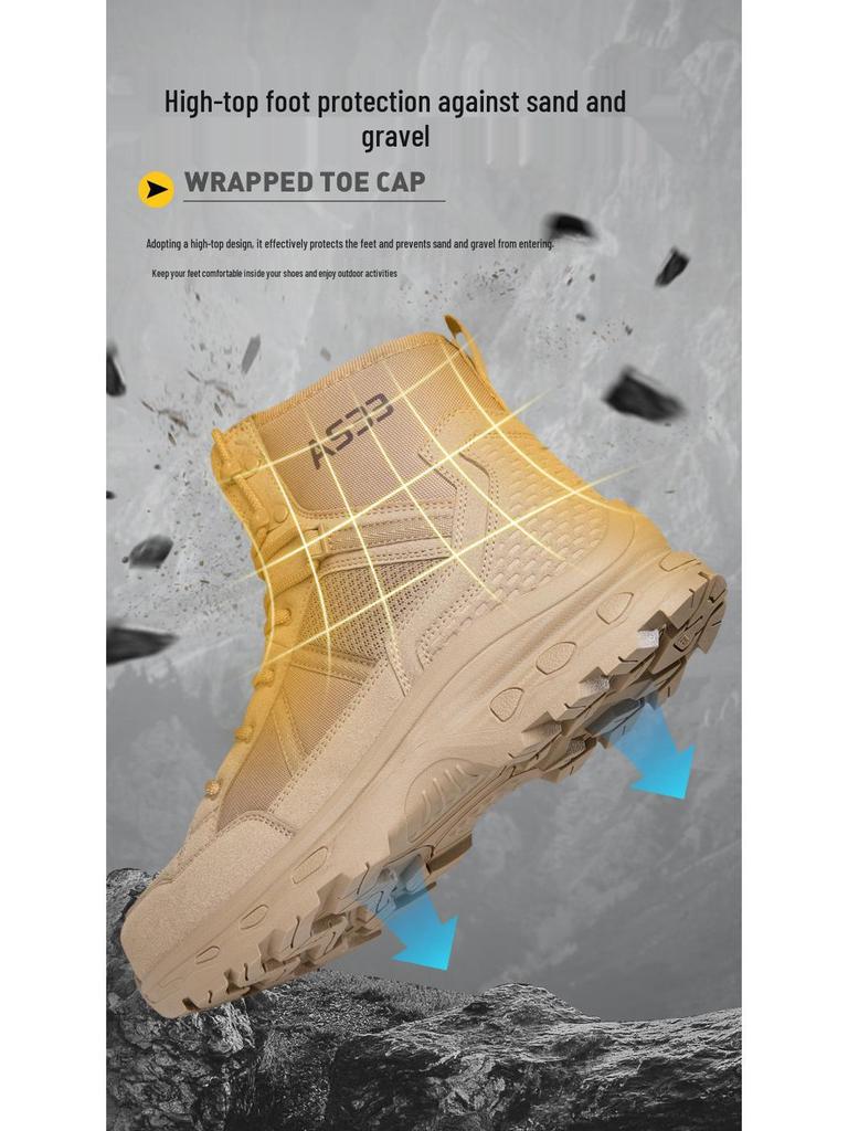 Men's Plus Size Outdoor Tactical Military Boots - Desert Sports Casual Shoes