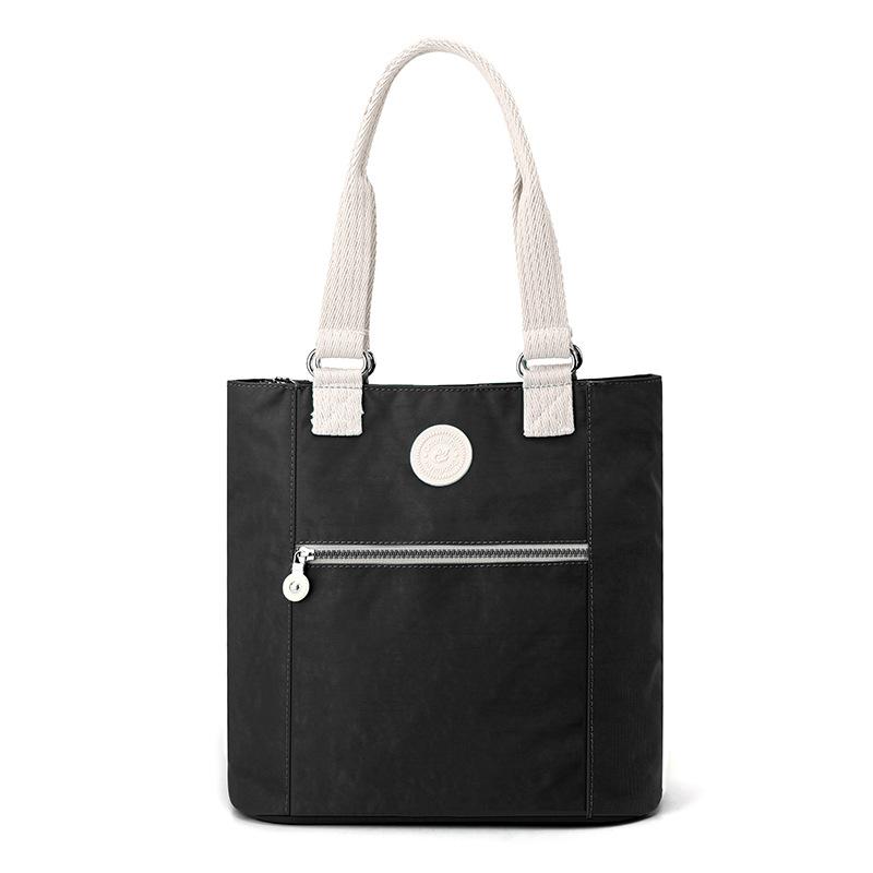 

New fashion trend shoulder bag women s simple large-capacity tote bag anti-splashing water чорний