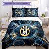 Set Biancheria da Letto 3 Pezzi con Stampa Pattern Juventus FC Morbido Delicato sulla Pelle Lavabile Copripiumino e Federe Set Stagione Unica Camera da Letto