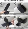 Sunglasses Holder Is Suitable for Car Sun shades Magnetic Leather Sunglasses Clip and Ticket Clip Car Sunshade Accessories