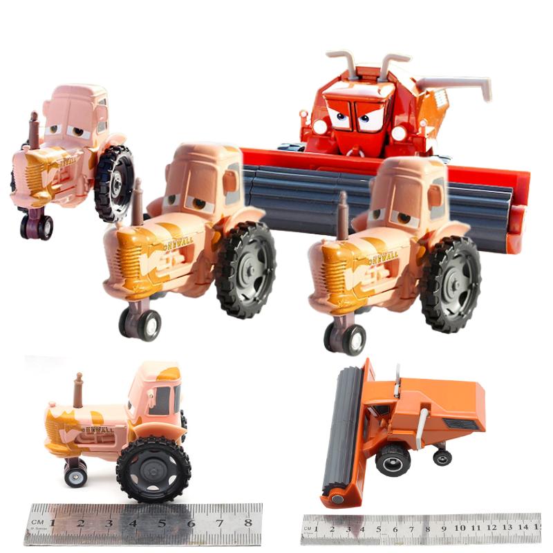 NEW Disney Pixar Car Collection Toy | Lightning McQueen Frank Tractors 1:55 Diecast Metal Alloy Model Car | Kids Birthday Gift