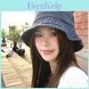 Denim Fisherman Hat For Women Men With Wide Brim Sun Protection Breathable Casual Style
