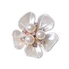 Perłowy Rhinestone Gardenia Spinka do mankietów Pokrycie guzika
