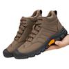 Martin boots men's new winter velvet warm boots men's outdoor mountaineering off-road shoes winter warm