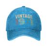 Punk Unisex Cotton Vintage 1971 Baseball Cap Adult 52th Birthday 52 Years Gift Adjustable Dad Hat for Unisex Women Sun Protection