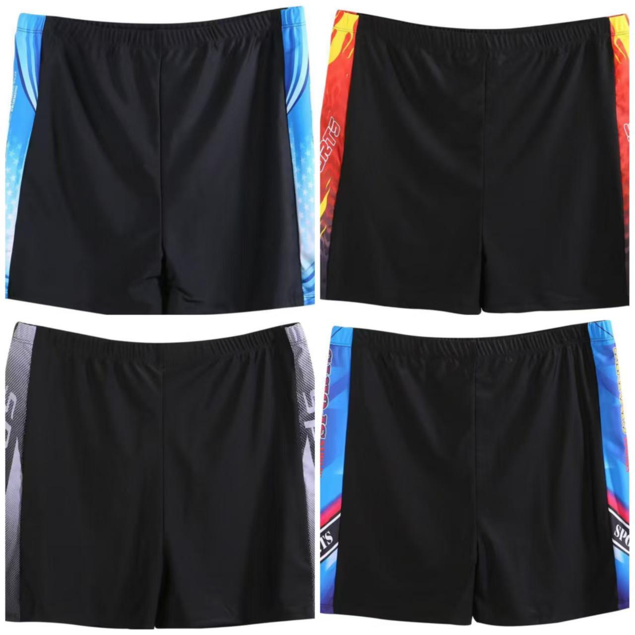 

Plus Size Men s Nylon Swim Trunks - Extra Wide Flat Leg Design Plus size (180-240 lbs)