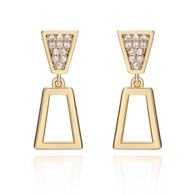 ELLE Jewelry 14K Yellow Bold Earrings (Gold Pin) ELGPEE144