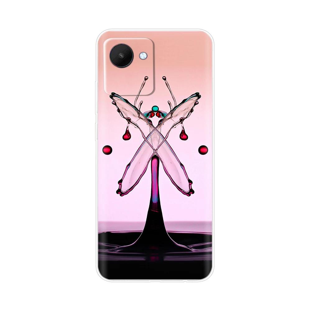 Etui Torba na Telefon Komórkowy Do Realme C30 Etui RealmeC30S Pokrowiec Do OPPO Realme C30S C30 s RealmeC30 Miękki Przezroczysty Silikonowy Tylny Pokrowiec