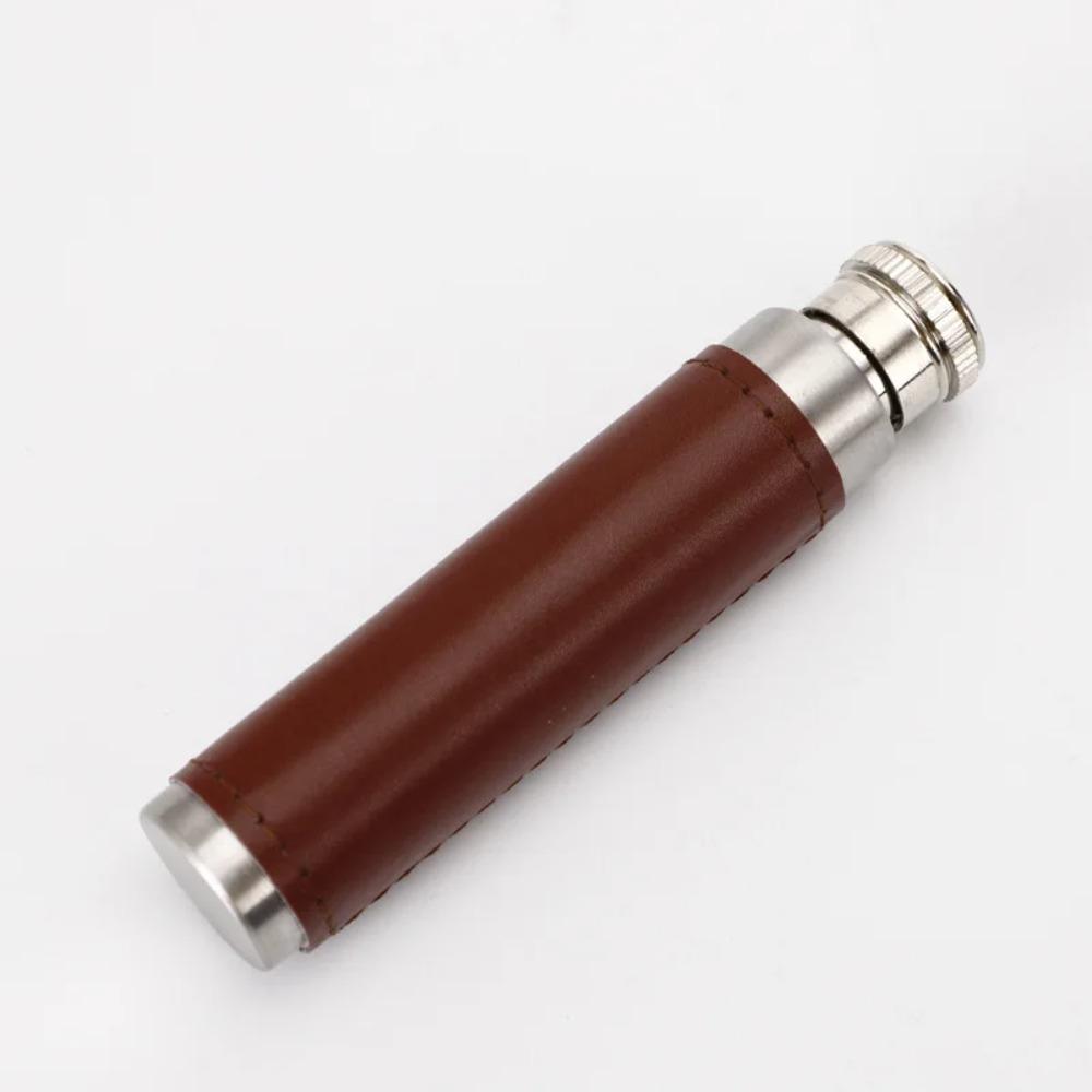 Cylinder Whisky Flagon Stainless Steel Liquor Pot Liquor Tube Hip Flask  Vodka