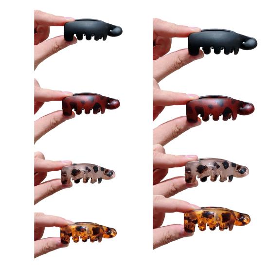 Hairpin Curved Banana Shape Twist Clip Stable Claw Grip Non-Slip Resin Hair