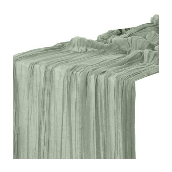 Table Flag Solid Color Pleated Design Bohemia Style Wedding Table Runner Special Events Wedding Decoration