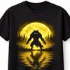 Werewolf Full Moon Horror Monster Halloween Graphic Unisex TShirt