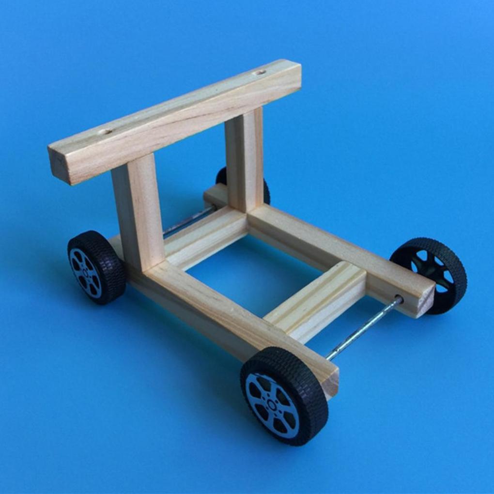 Children DIY Wooden Electric Dual Fan Model Preschool Science Experiments Kindergarten Education Toys