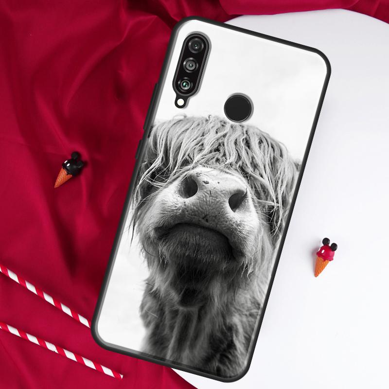Highland Cows For Huawei Nova 12i 11i 8i 12s 9 10 SE Y90 Y60 Y70 Y72 Y61 Y91 P20 P40 P30 Lite P60 Pro Case