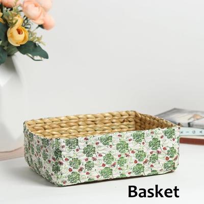 Storage Baskets  Cane or Bamboo Basket  Wicker Basket As Gift Hamper Basket  Rattan Wardrobe Basket Seagrass Rectangular Tray (Multi Color 1)