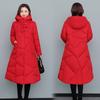 Winter Parka Women Long Knee-thick Loose Plus Size Hooded Coat