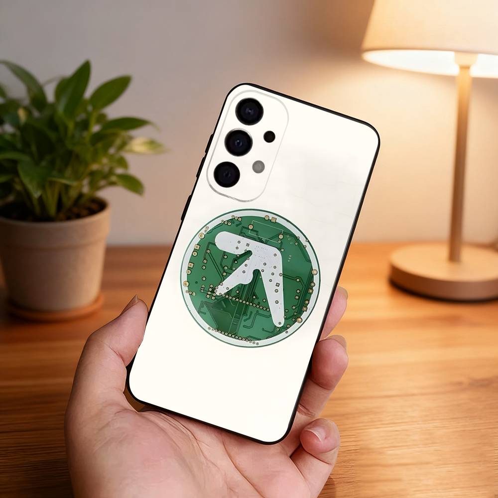 Aphex Twin Logo Art Phone Case For Samsung S26,S25,S24,S21,S22,S23,S30,Ultra,S20,Plus,Fe,Lite,5G Black Cover