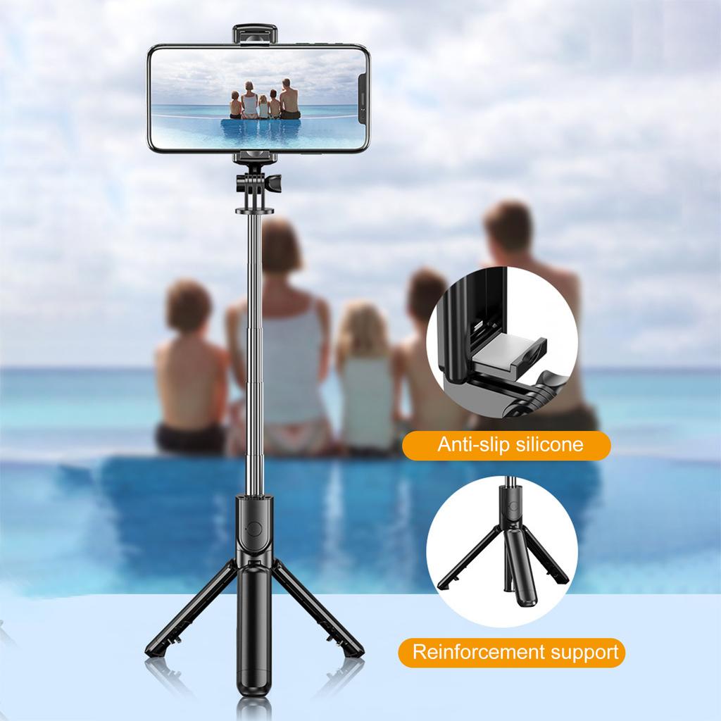 Selfie Stick Tripod Stand with Wireless Remote Compatible with Smartphones   Height Lightweight Portable for Travel