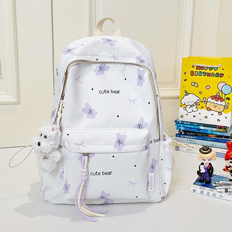 New high-value, sweet, small and fresh, junior high school student schoolbag ins niche cute girl large-capacity backpack