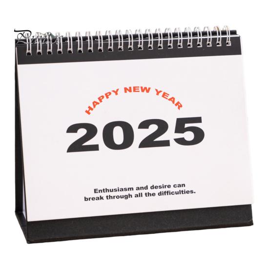 2025 Mały kalendarz biurkowy Stojący kalendarz biurkowy z klapką Miesięczny planer Organizator zarządzania czasem do domu, biura i szkoły